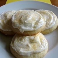 Lemon Sugar Cookies with Lemon Cream Cheese Frosting