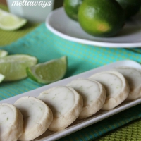 Key lime melt away shortbread